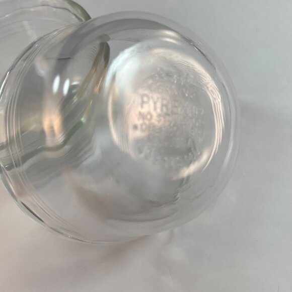 Vintage Pyrex Clear Custard Dessert Cups Scalloped 175 ML 6 FL OZ #463 Lot of 5 - Picture 6 of 7